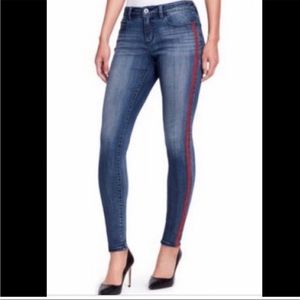 Skinnygirl The Skinny Jeans Red Stripe 29